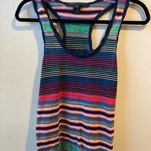 Marc by Marc Jacobs metallic knit tank
